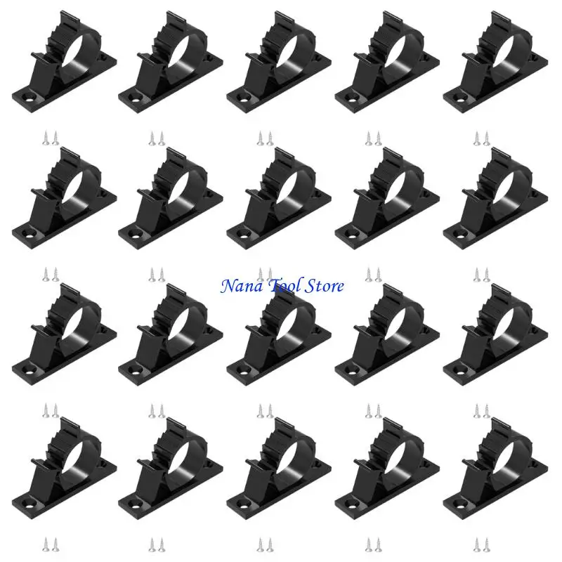 31GJ 20pack Cable Organizers Clip Transparents Auto-Adhesive Wire Management