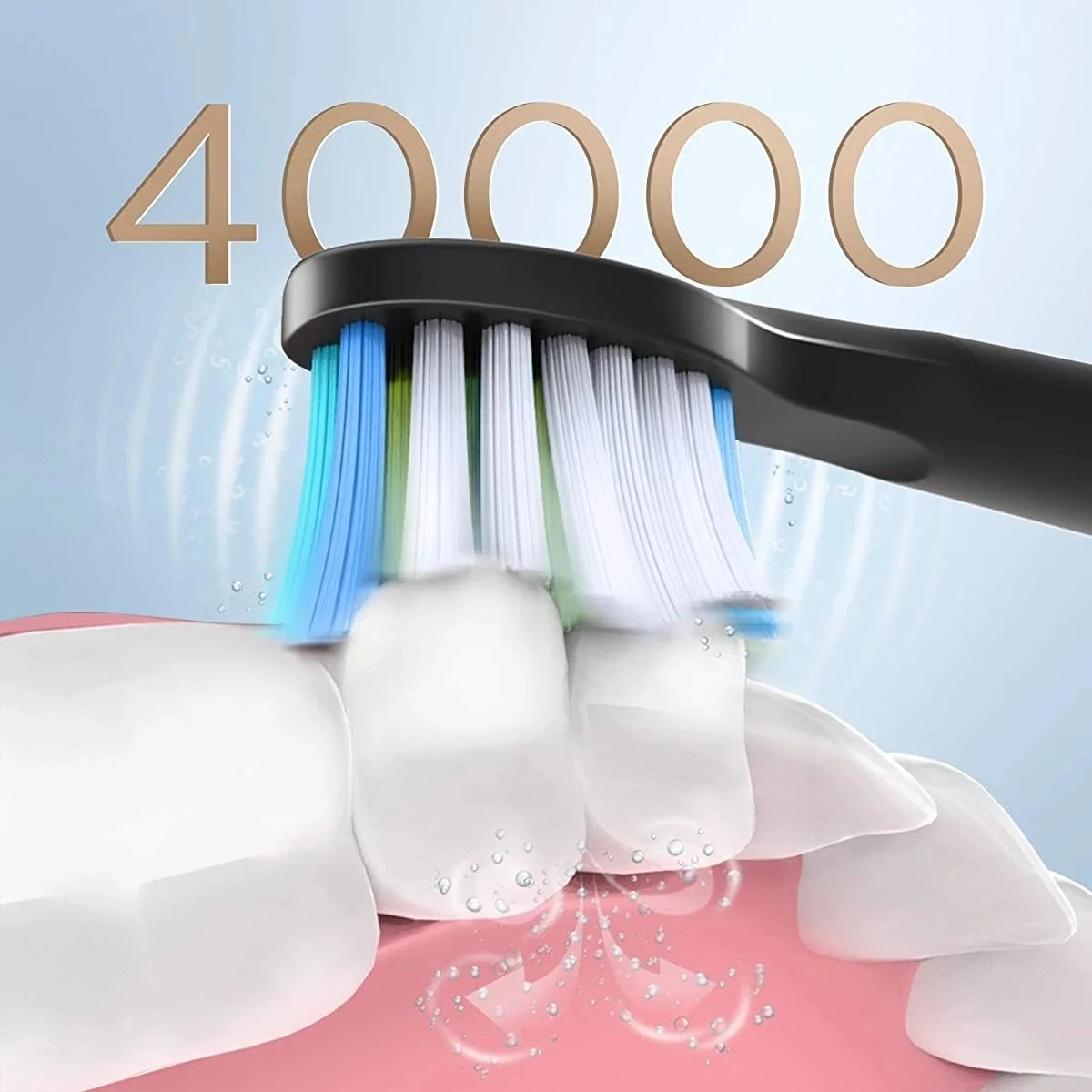 Electric Toothbrush Waterproof USB Charge Rechargeable 8 Brush Replacement Heads Adult Household Protable Easy To Operate