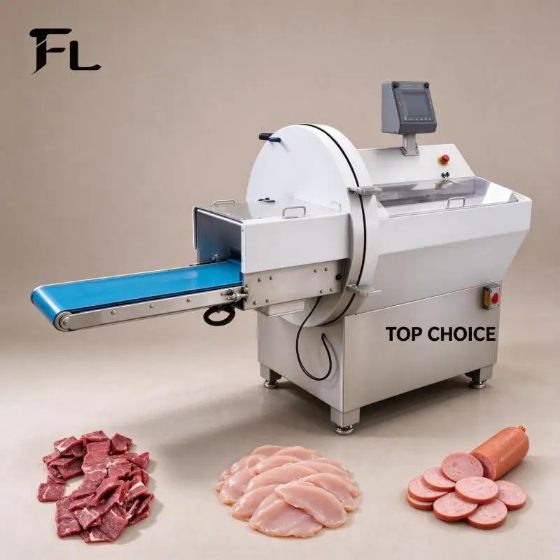 Meat Slicer High Efficiency Meat Cutter Adjustable Slice Thickness 0 to 14mm Catering Business Processing Equipment
