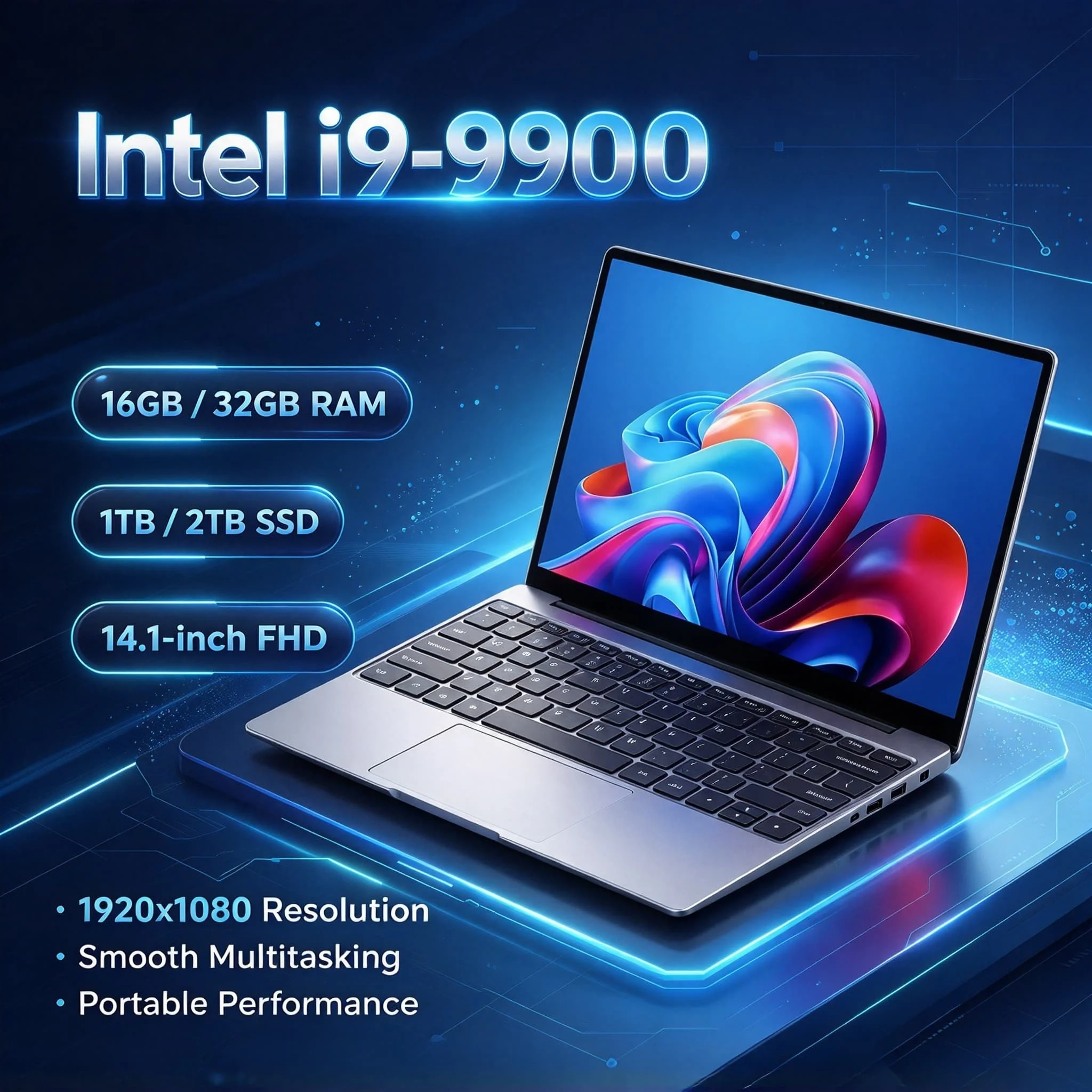Portátil 14.1" Intel Core i9 32GB RAM 2TB SSD