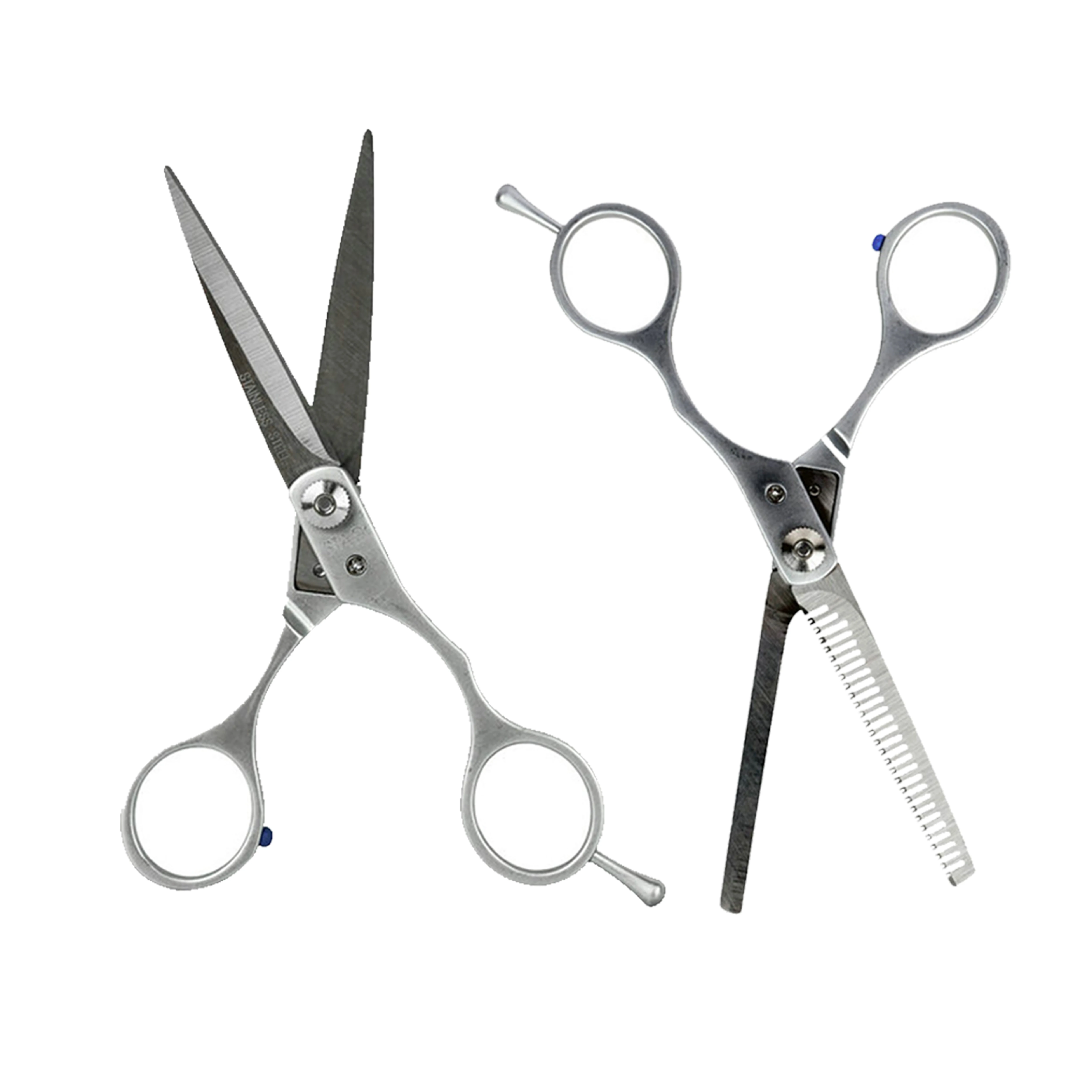 6.0 Inch New Fashion Flat Tooth Hair Scissors Beauty Barber Scissors with Stainless Steel Sharp Blade
