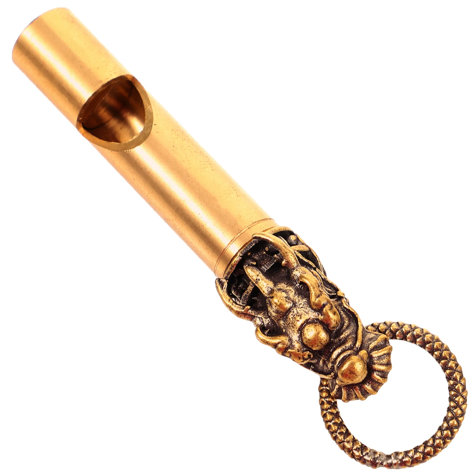 

Brass Whistle Survival Camping Decorative Emergency Whistle Signal Outdoor Emergency Loud Portable Keychain Animal Design