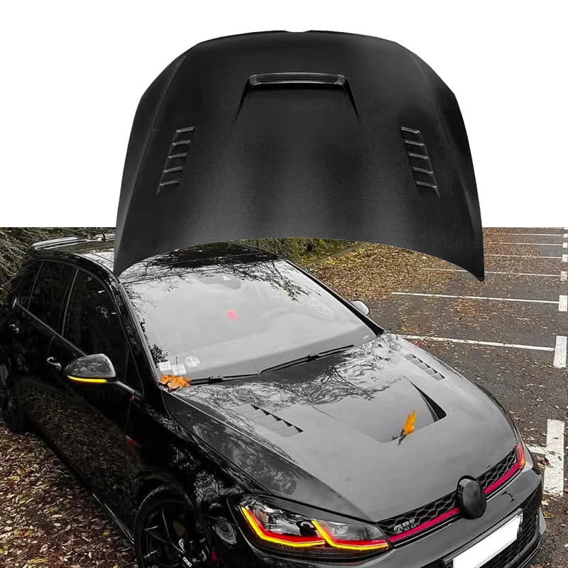 

Mk7 Wet Real Carbon Fiber Sports Style Hood GOLF MK7.5 GTI R 2014-2019 Exterior Accessories Mk7.5 Forge Carbon Fiber Hood