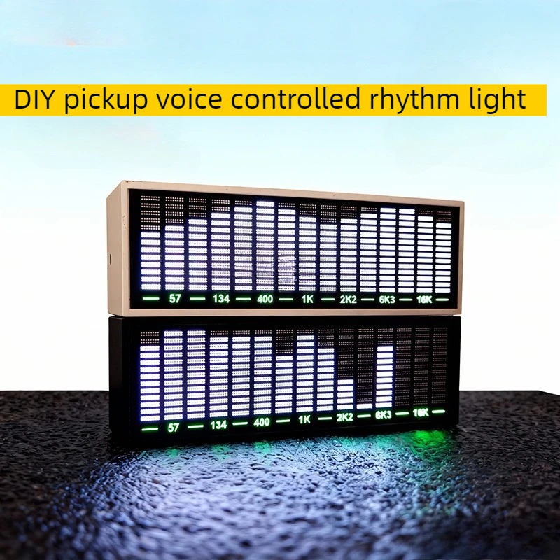 

Светодиодный дисплей аудиоспектра USB 5 В, музыкальный спектр с голосовым управлением, ритм-свет