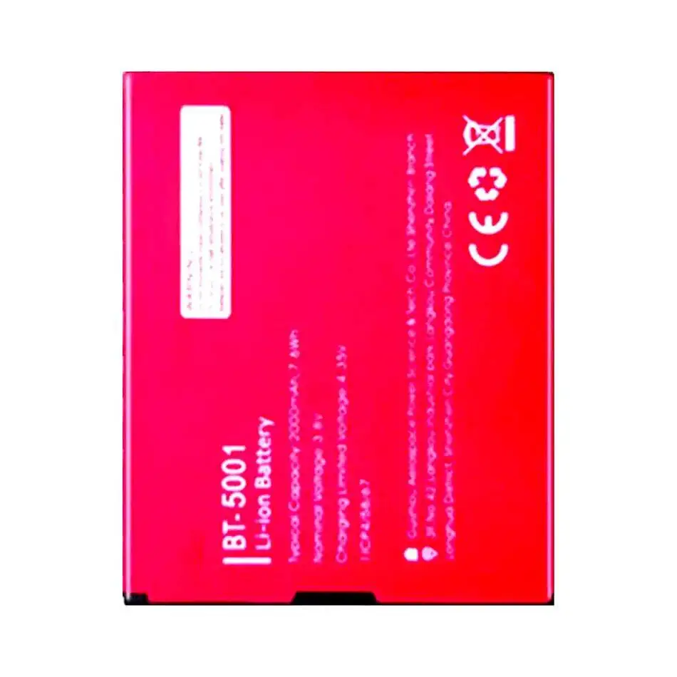 

Lightweight BT-5001 Mobile Phone Battery 2000Mah For Leagoo Z6 Long Lasting