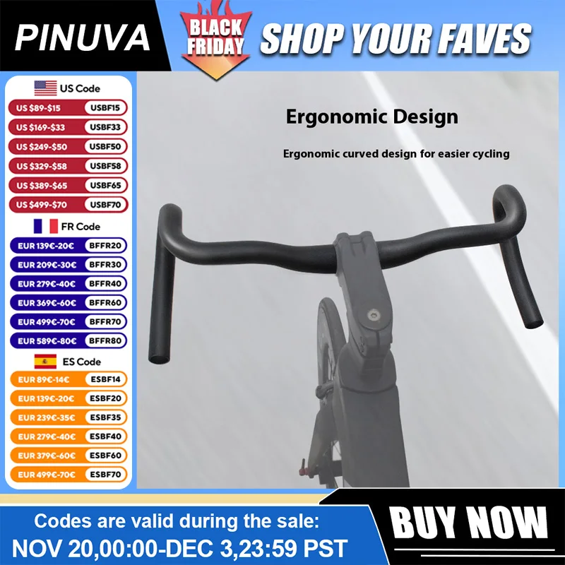 

High-Strength Aluminium Alloy 420/450/480mm Bike Bend Handlebar Ergonomic Lightweight Integrated Handlebars 31.8mm Bicycle Bars