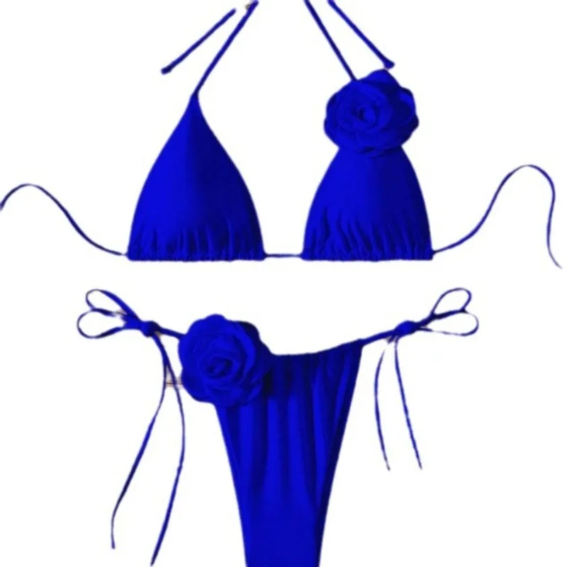 New sexy European and American style bikini women, split swimsuit, high waist and thin beach vacation, kini suit fashionable