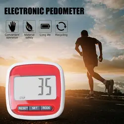 3D Pedometer Walking Pedometer 3D Pedometer Waterproof Multifunctional Sports Calorie Counting LCD Display Fitness Equipment