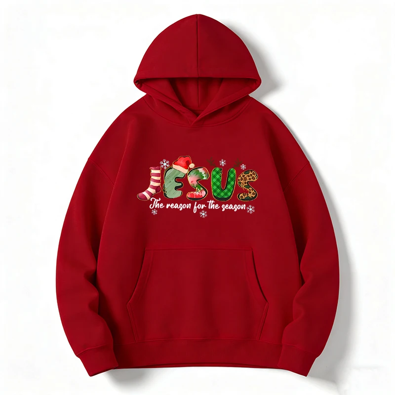 يسوع عيد الميلاد البلوز عيد الميلاد هوديي يسوع المسيحية سترة المسيح البلوز يسوع مقنعين البلوز النساء الملابس