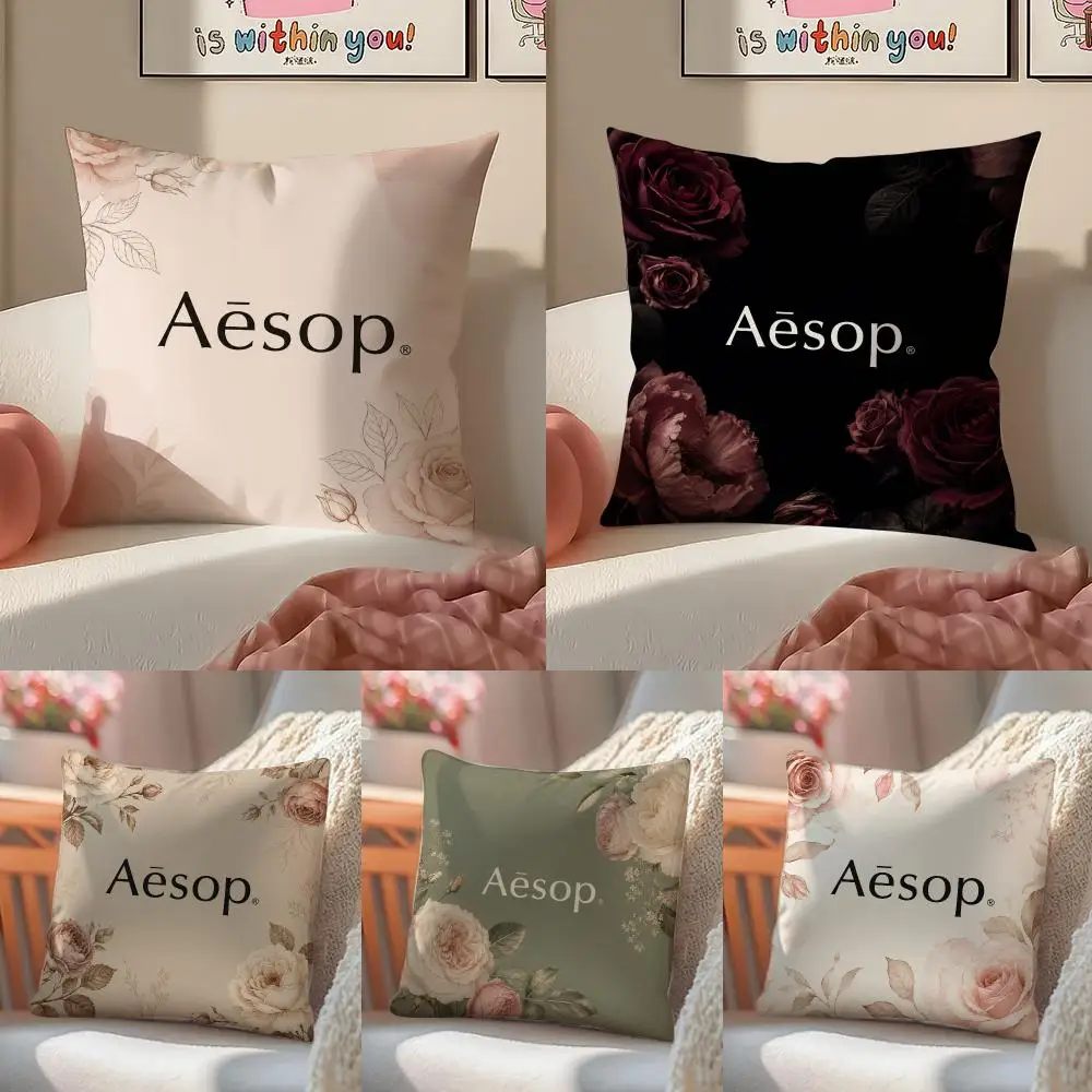 Beautiful Matching A-Aesop Cushion Cover Pattern Printed Pillowcase for Living Room Sofa Cushion Cover & Bedroom Decor