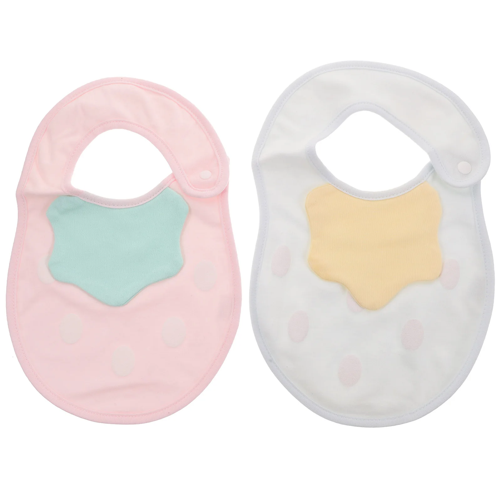 

2Pcs Baby Strawberry Bibs Breathable Cotton Infant Bibs for Feeding Drooling Protection Reusable Comfortable Use