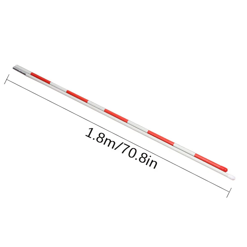 2Pcs Volleyball Antenna Fiberglass Red‑White Striped Marker Poles for Volleyball Net Competition Training