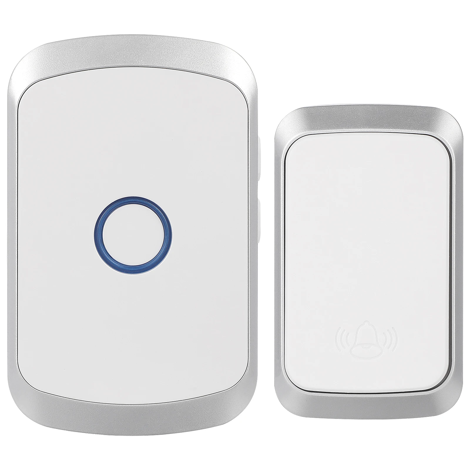 

Wireless Doorbell Black St Volume Adjustable Long Range Transmission Home Use Door Bells