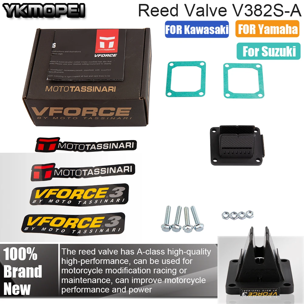 Motorcycle Reed Valve V382S-A V Force 3 For Kawasaki KX80 For Suzuki RM100 For Yamaha YZ85/YZ80 DT100 DT125 DT175 TY175 TY250