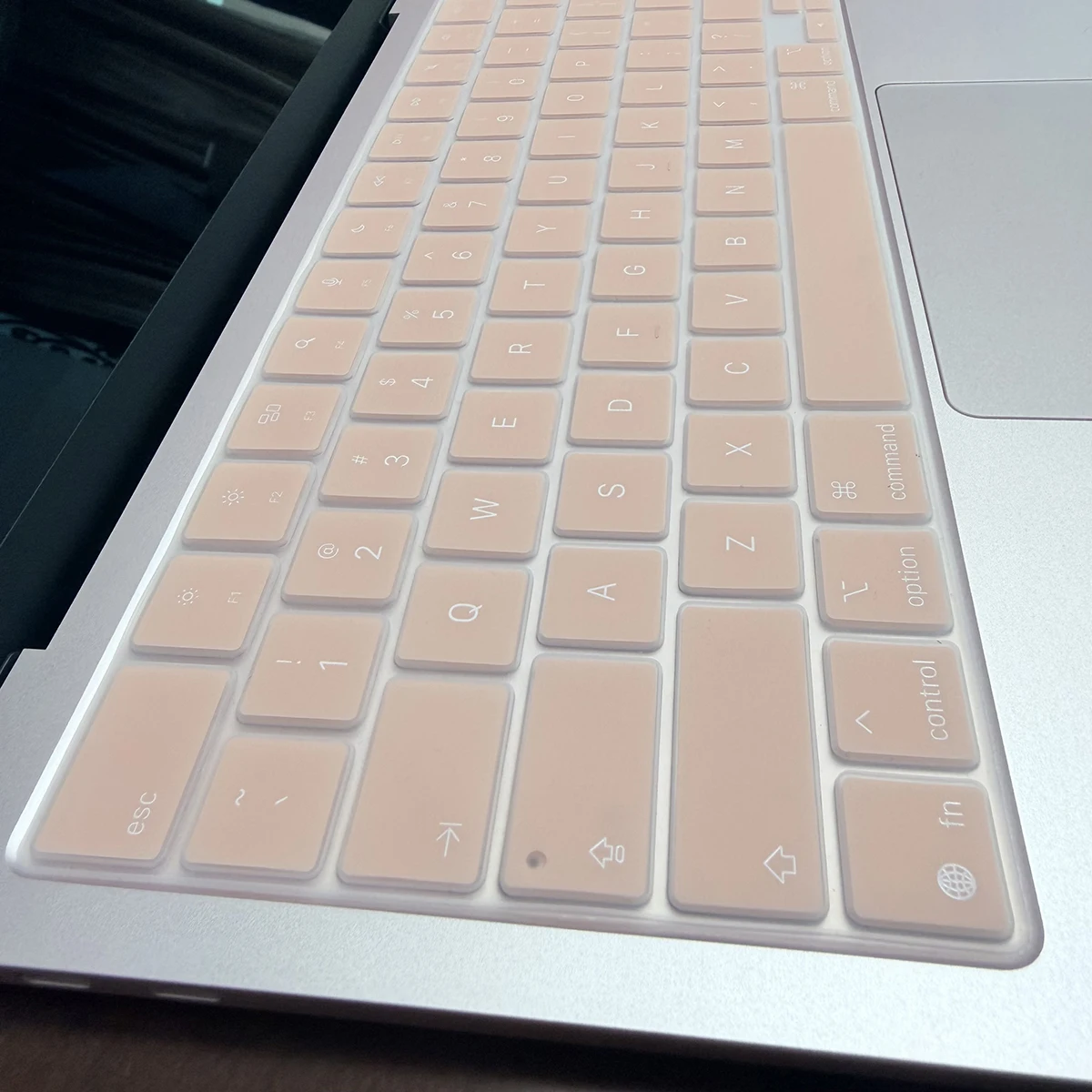 Peach Pink Keyboard Cover for MacBook Neo 13 A18 Pro 2026 A3404 Touch ID, EU/US Layout, Precise Fit, Stain-Resistant