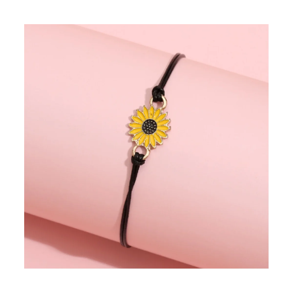 10-teiliges Sonnenblumen armband hand gefertigtes böhmisches Freundschaft armband verstellbares geflochtenes Seil, geeignet für Frauen und Mädchen