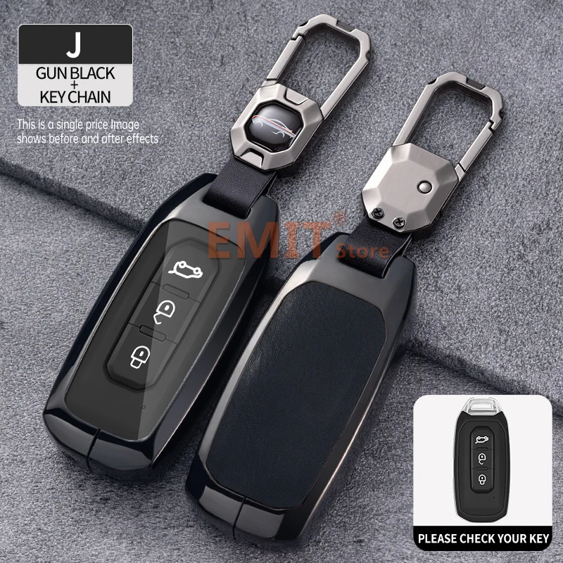 Zinc Alloy Car Key Case for  Ford Territory EV EcoBoost S350 Yuhoo 7 8 Transit Custom Equator Remote Cover Shell Accessories