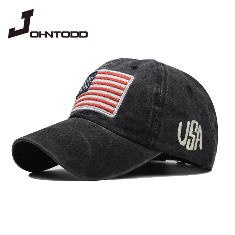 Wholesale Fashion American Flag Camouflage Baseball Cap Men's Women's Rebound Cap Army Bone Truck Driver High Quality Gorras