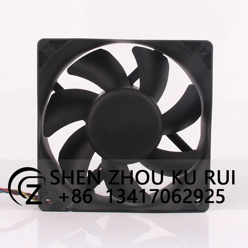 Original KDE1212PMV1 DC12V 8.4W 12038 12cm maglev 4-wire PWM quiet cooling fan