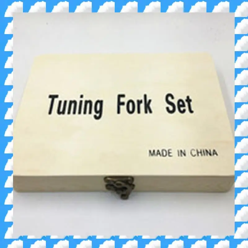 ONGE 8Pcs C256-C512HZ Steel Tuning Fork Set Health Physics Vibration Mallet Vibration Tool