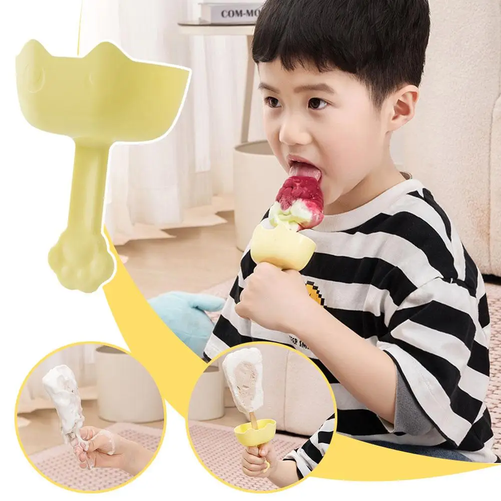 New Drip-proof Popsicle Rack Drip Free Ice Holder No Mess Free Treats Rack Popsicle Holder With Straw For Kids Ice Cream C1b4