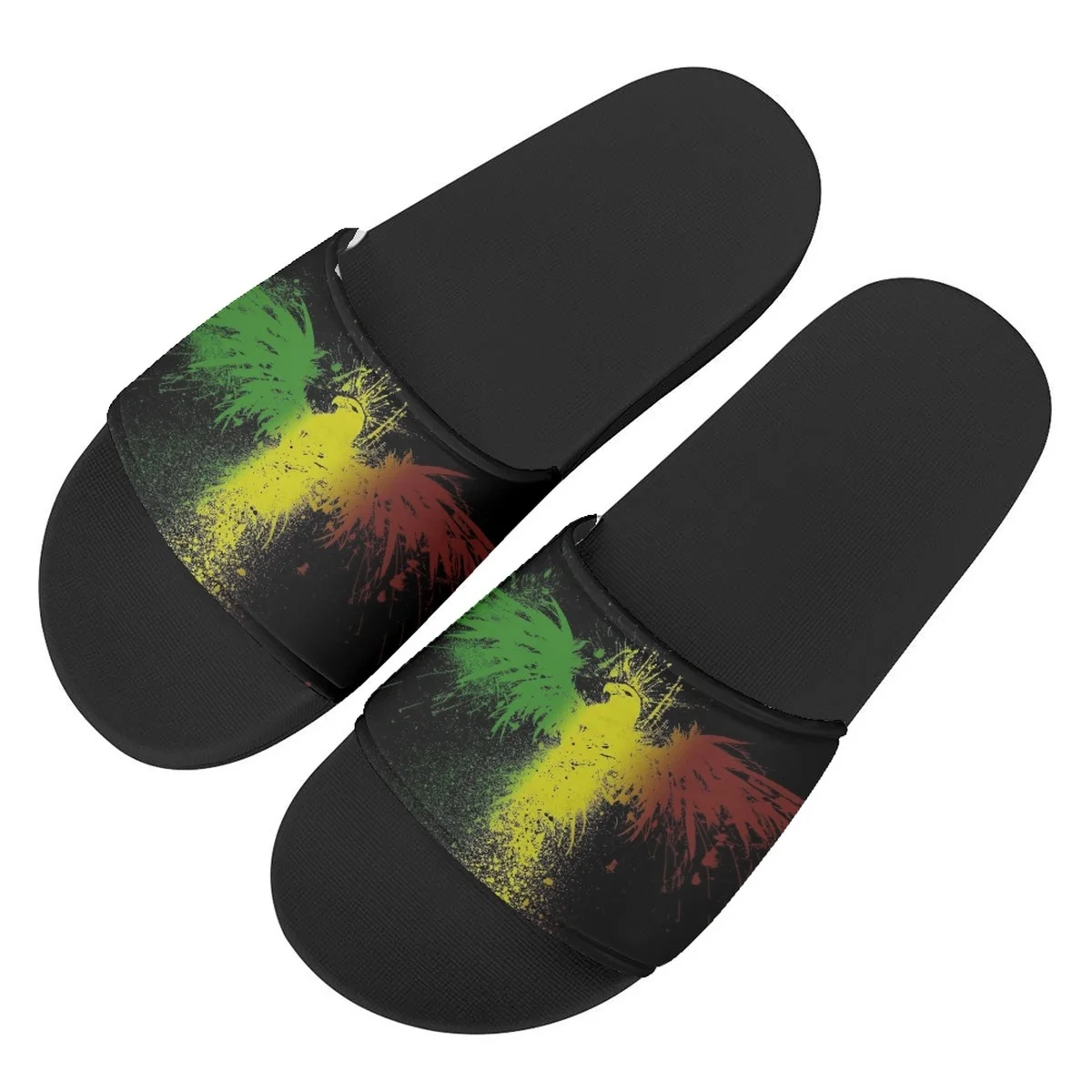 Mali Flag Eagle Print Unisex Home Slippers Comfortable Non-slip Casual Flat Shoes Summer Beach Couple Slippers Footwear Gift