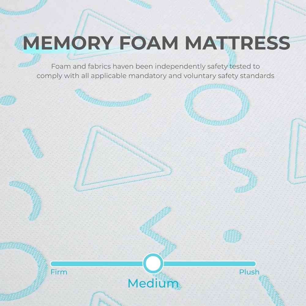 Picture 5: 7 Inch Queen Mattress For Kids Memory Foam Bunk Bed Made In USA With US Foam Global Materials CertiPUR US Certified