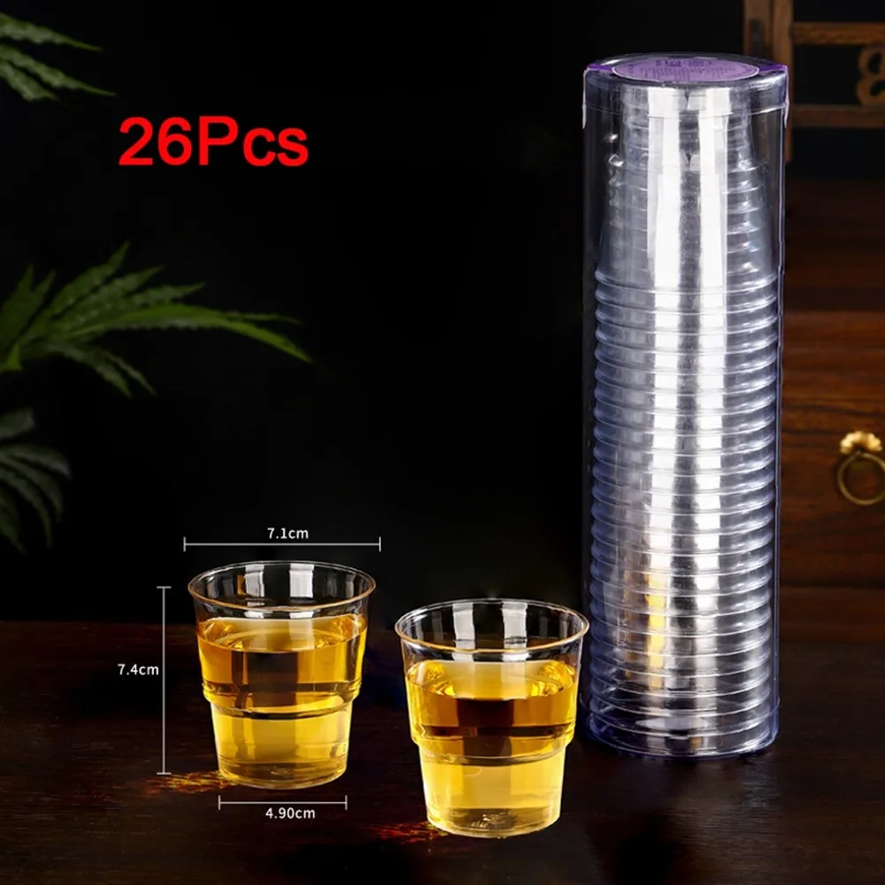 

Durable 200ML Disposable Water Cup Food Grade Plastic Transparent Aviation Cup Thickened Heat Resistant Tea Coffee Cup Travel