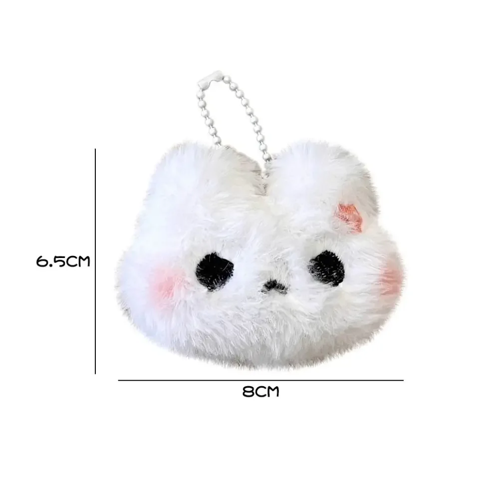 Porte-Clés en Peluche en Forme de Lapin pour Femme et Couple, Jouet Mignon, Doux, Pendentif de Sac, Breloques, Accessoires de Voiture, Cadeau Kawaii