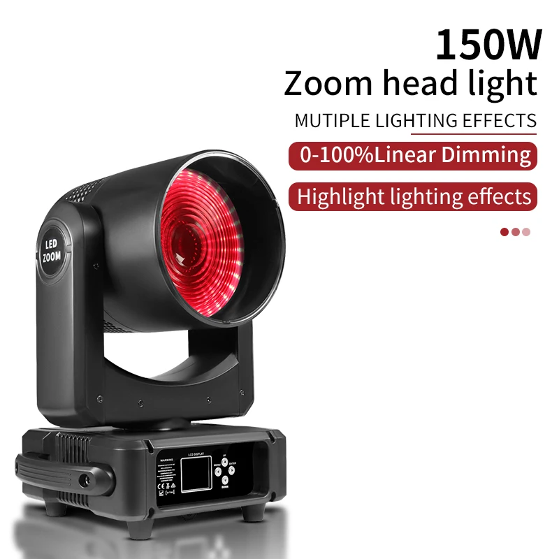 

150W LED Focus Moving Head Light DMX512 Bar Concert Dance Floor Lighting Control Disco Party