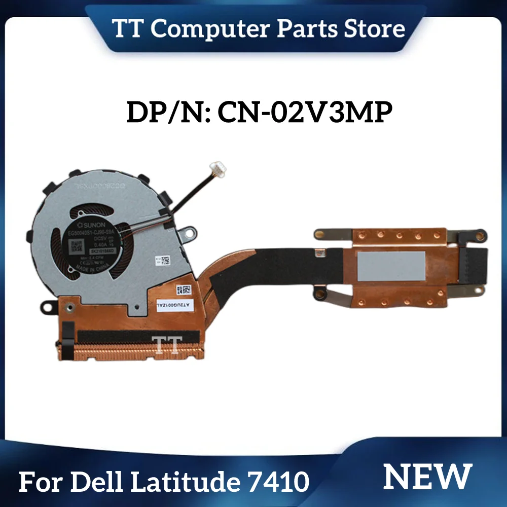 TT nuovo dispositivo di raffreddamento della ventola di raffreddamento della Cpu originale per Dell Latitude 7410 2-in-1 02 v3mp EG50040S1-CJ90-S9A 0 pjg0 2 v3mp DC5V dissipatore di calore