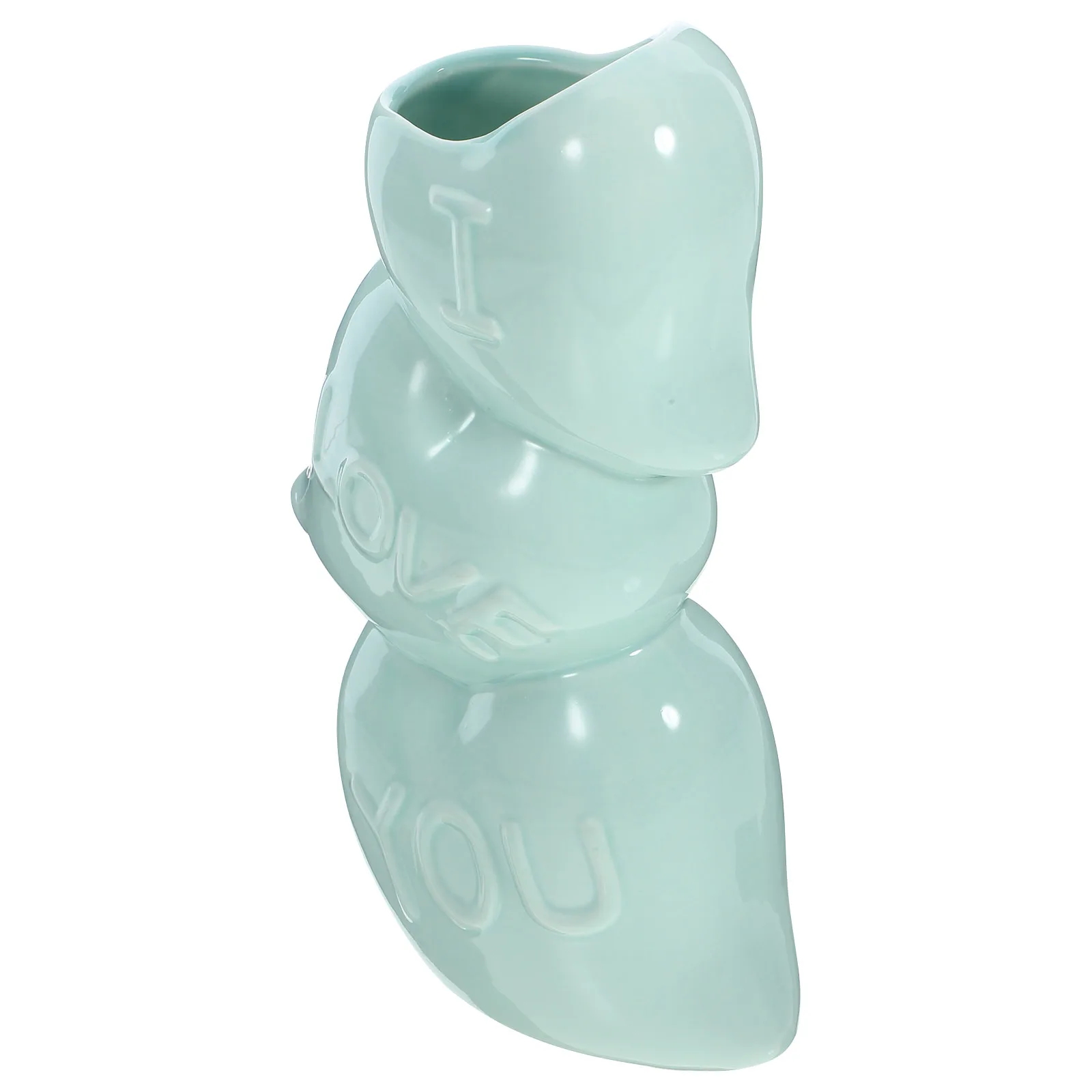 

Heart Shaped Ceramic Love Vase Artistic Flower Arrangement Vase for Dried Flowers Table Decoration Dried Flower Holder