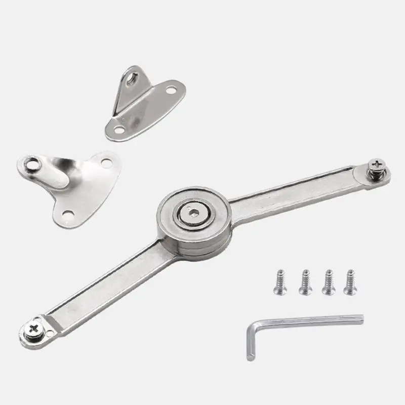 652F Heavy Duty Lid Support Hinges Soft Close Folding Lid Stay Hinge Keep Lid Hinge Open for Cabinet Kitchen Wardrobe view 3