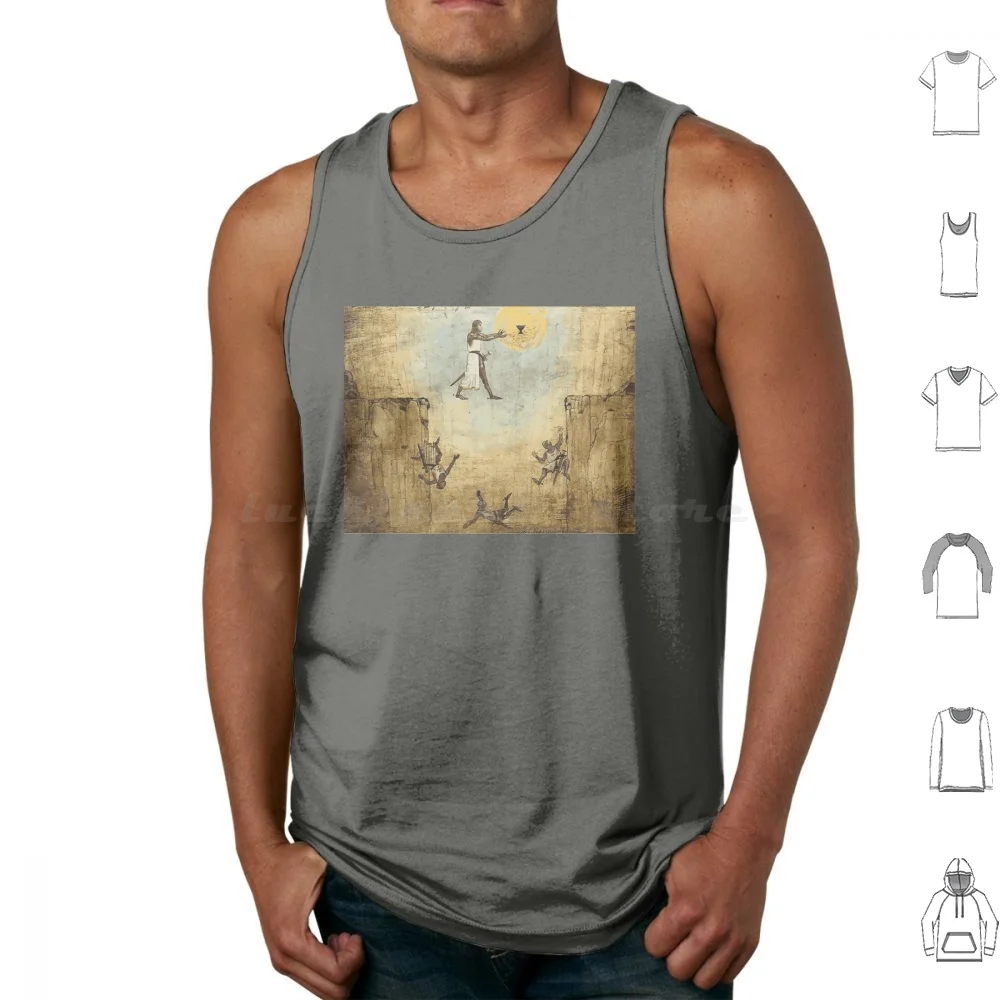 Jump Of Faith Tank Tops Vest Sleeveless Jump Of Faith Temper Templar Grail Holy Grail Indiana Jones Indiana Jones Indy