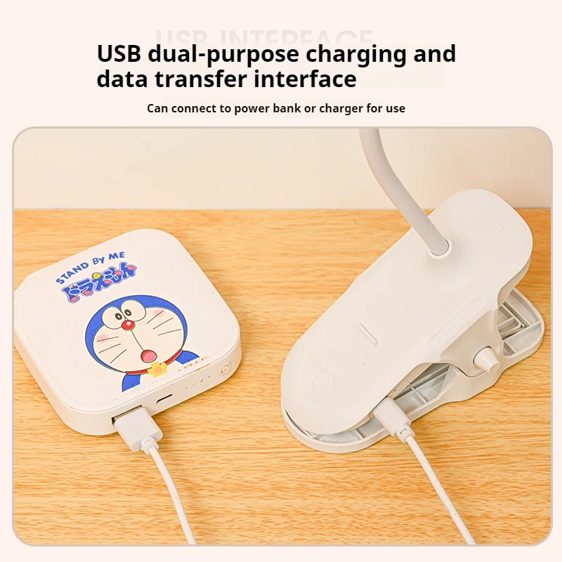 Led Table Lamp USB Rechargeable Night Light With Folding Clamp Study Stand Read Lamp Touch 3 Modes Dimming Eye Protection Light