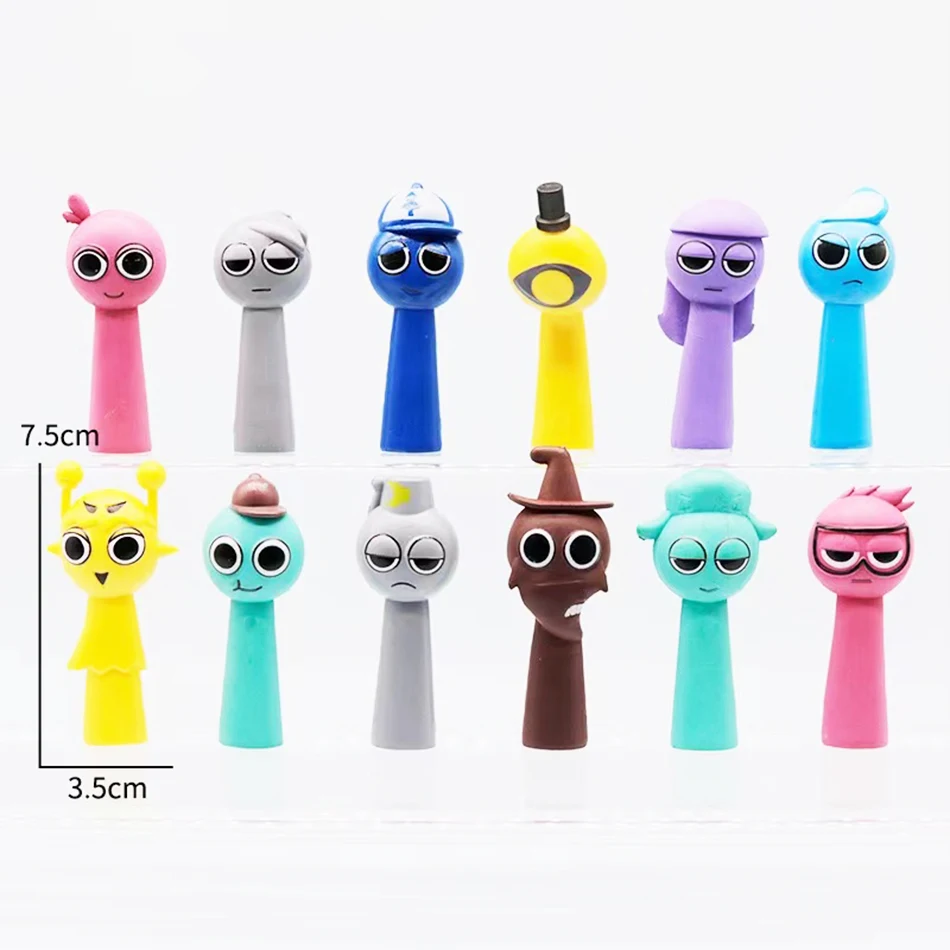 Hot 8/12pcs/set Sprunki Figures Mode Toys Sprunki Incredibox Action Figures Sprunki Game Cartoon Birthday Gifts Christmas Gift