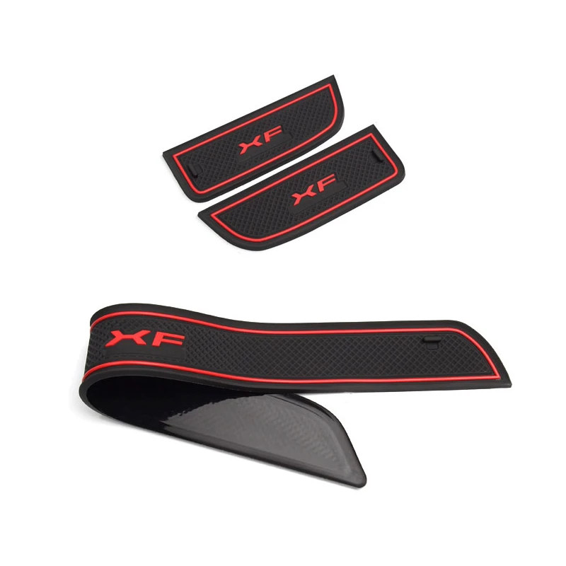 10PCS Car Door Groove Mat Interior Decoration Auto Accessories For Jaguar XF 2011 2012 2013 2014 2015