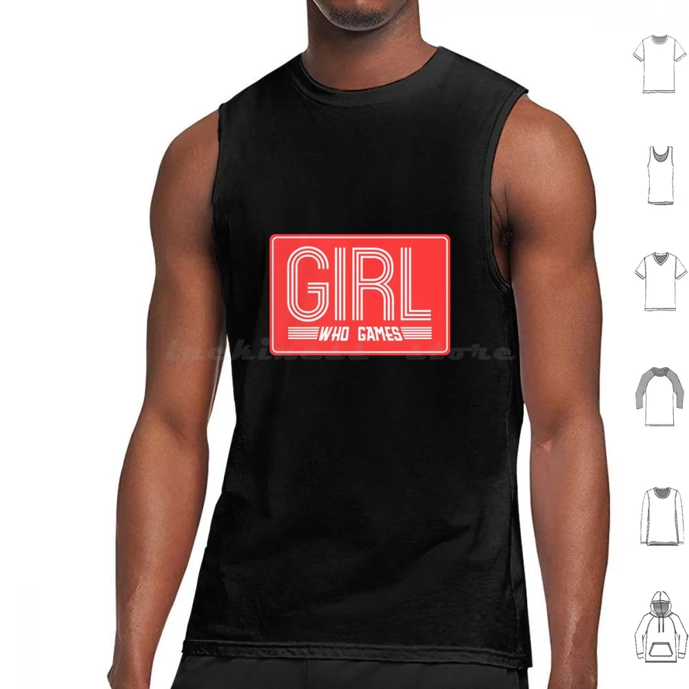 Girl , Who Games Tank Tops Print Cotton Gamer Gamer Pc Gamer Gamer Birthday For Men Gamer Gamer For Boys For Gamer
