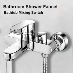 Bathroom Shower Faucet Mixing Valve Shower Shower Set Bathtub Mixing Switch Triple Hot and Cold Faucet Shower Faucet