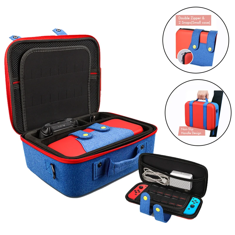 

For Nintendo Switch Large Carrying Protective Case Storage Cover Hand Bag Box For switch/OLED/Lite Accessories Travel Case