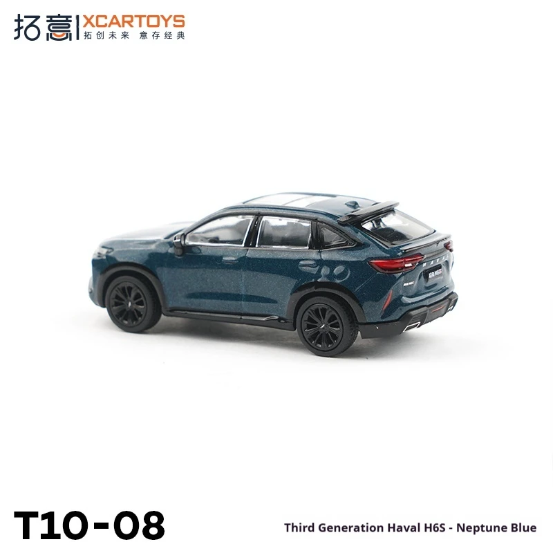 XCARTOYS Model Samochodu ze Stopu Metali w Skali 1/64, Granatowy, Zabawka Transportowa, Model Bez Sterowania Radiowego