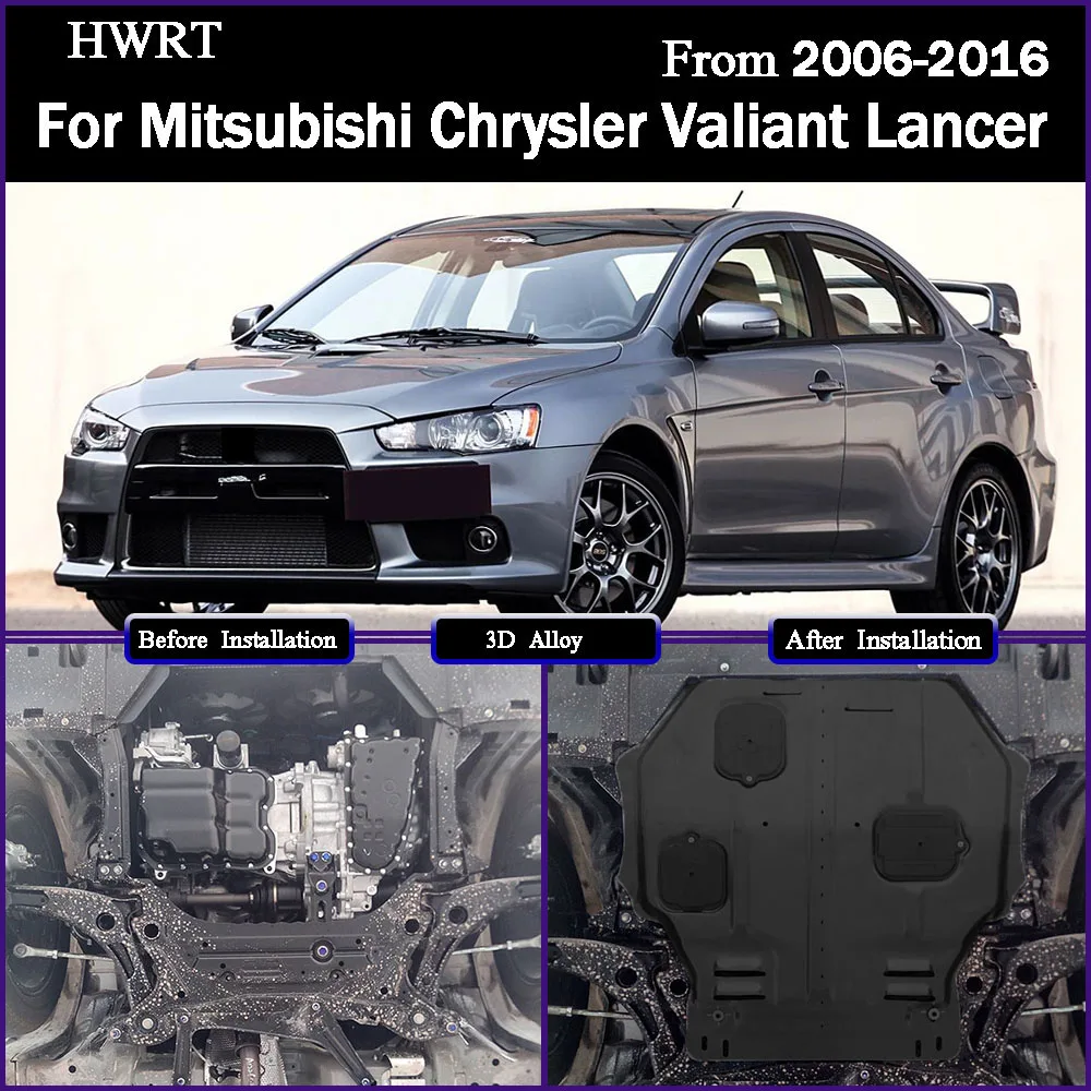 

Engine Baffle Protection Plate Lower Guard Plate Engine Shield For Mitsubish Chrysler Valiant Lancer‌ 2006-2016 1.6L Accessories