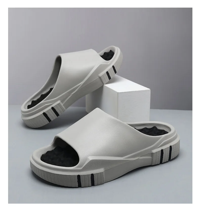 

Men's Summer Outdoor Slides Sandals Breathable Lightweight Slippers with Non-Slip Sole for Beach Pool Casual Walking