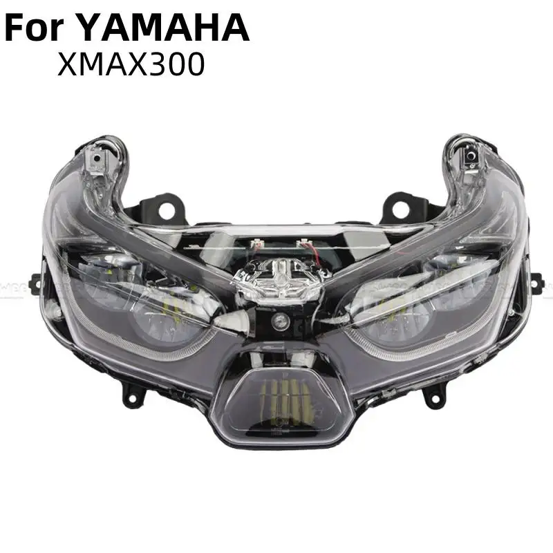 For YAMAHA XMAX300 Motorcycle Headlight with Bulb Assembly Bright LED Lamp DRL Waterproof Front Headlight Modified Accessories