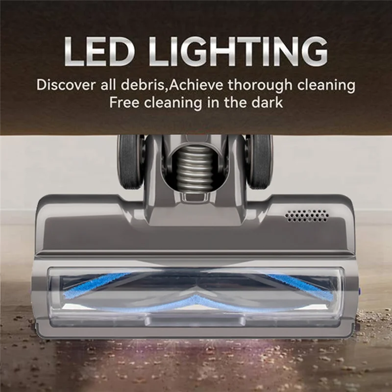 Escovas de limpeza de cabeça de acionamento direto com luz LED para Dyson V7 V8 V10 V11 V15 Acessórios de vácuo para piso de madeira-CLIM