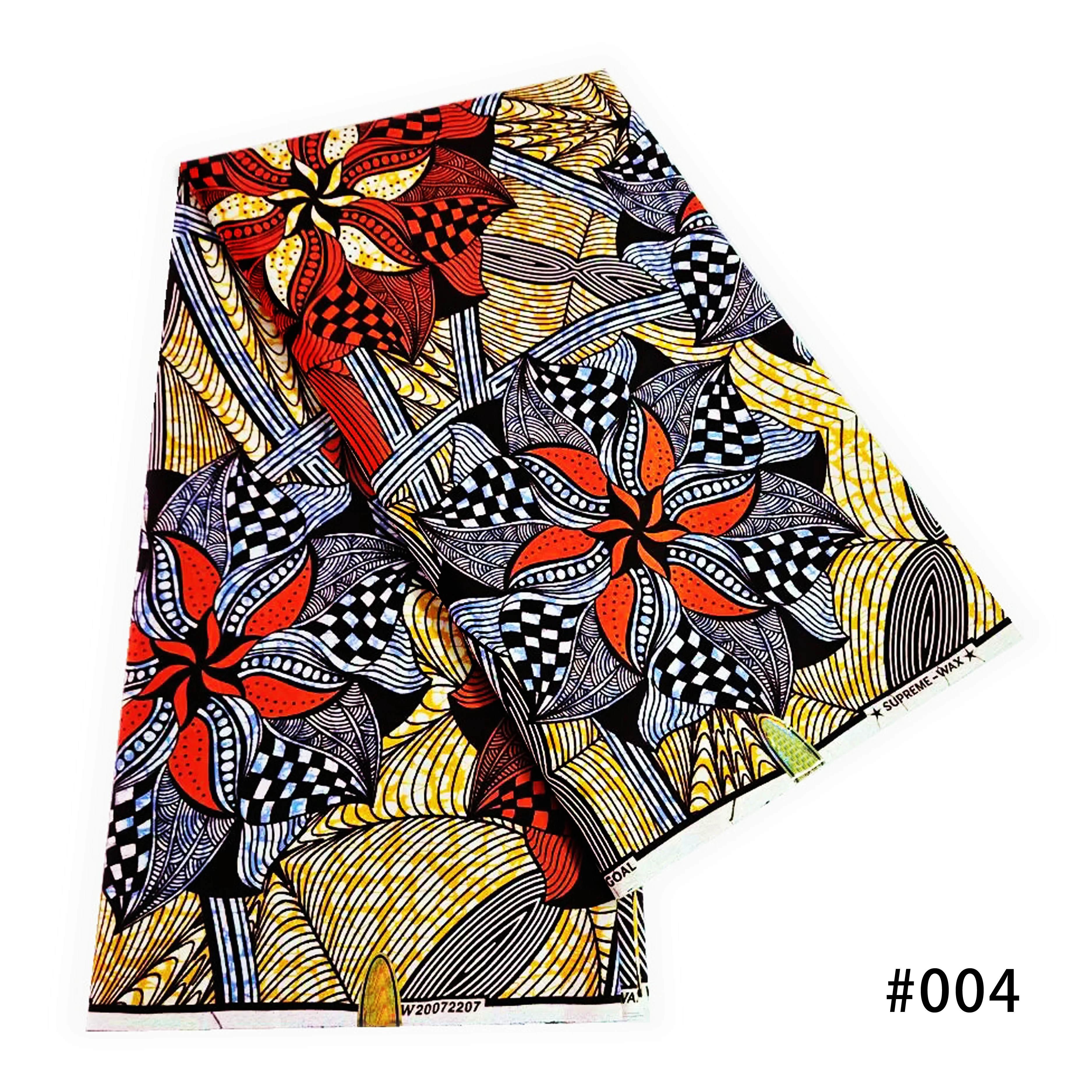 قماش شمع أفريقي على الموضة لعام 2025 قماش شمع مطبوع هولندي 100% قطن ورق شمع ناعم مقاس 6 فستان زفاف خياطة