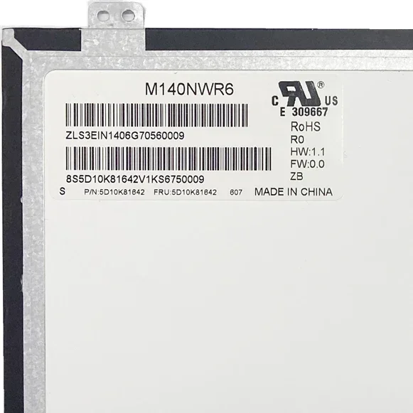 M140NWR6 R0 R2 14,0 cala 30 pinów 1366*768 EDP Ekran LCD laptopa
