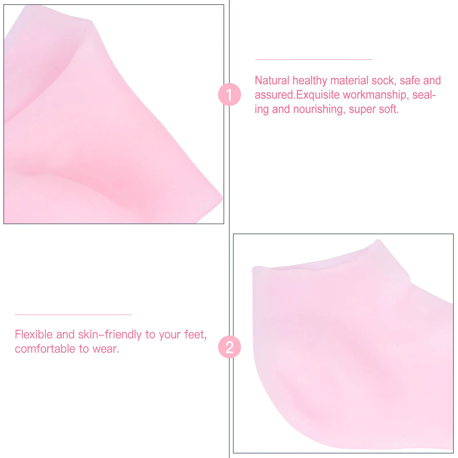 1Pair Foot Protection Socks Comfortable Elastic Socks Foot Exfoliator Sock for Moisturizing and Softening Moisturizing Sock