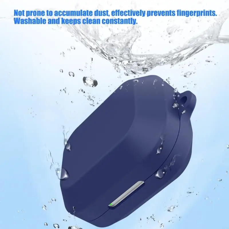 Charging Case Cover with Silicone Grip and Front Window for Earbud