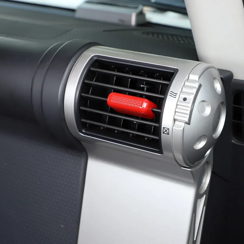 4 Pcs For Toyota FJ Cruiser 2007-2021 Car Modification ABS Red Car Air Outlet Adjusting Rod Cover Stickers Car Accessories